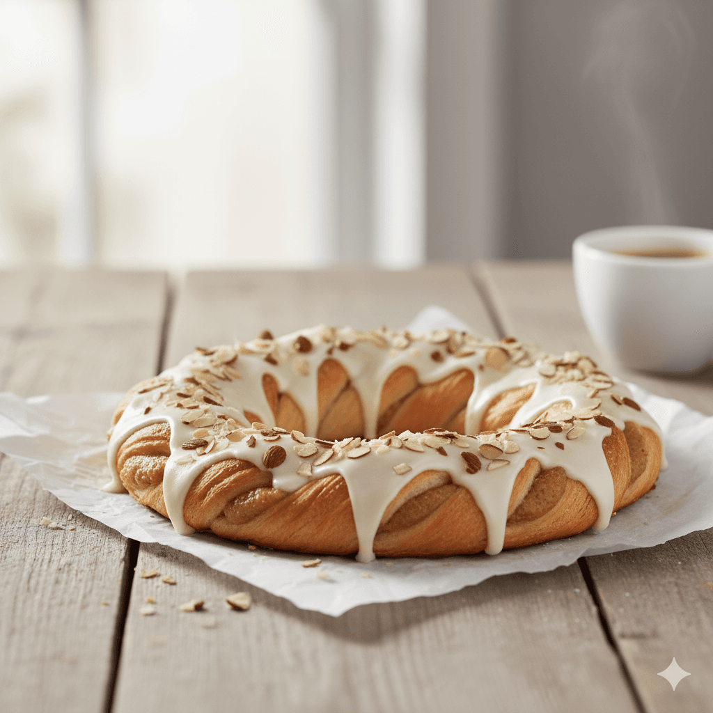 Cinnamon roll dengan glaze